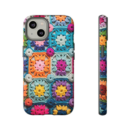 Vintage Crochet Blanket Look Phone Case