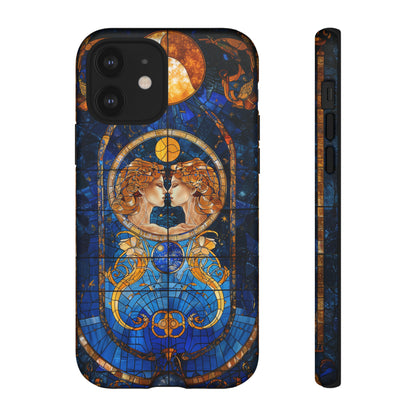 Gemini Astrology Stained Glass Phone Case