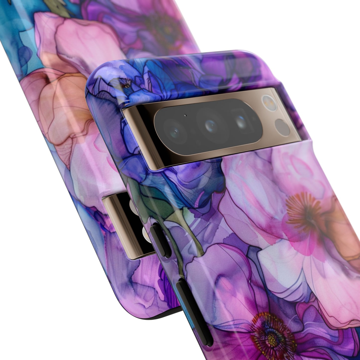 Purple Flower Stained Glass Phone Case