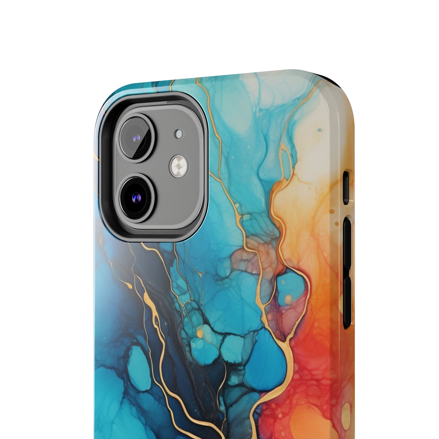 Marbled Watercolor iPhone Case | Embrace the Mesmerizing Multicolor Art