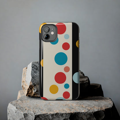 Classic Meets Creative: Abstract Polka Dots Tough Case for iPhone