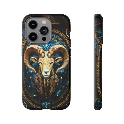 Aries Astrology Stained Glass Design Phone Case