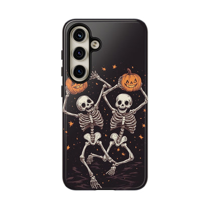 Dancing Skeletons with Jack-o'-Lanterns Phone Cover