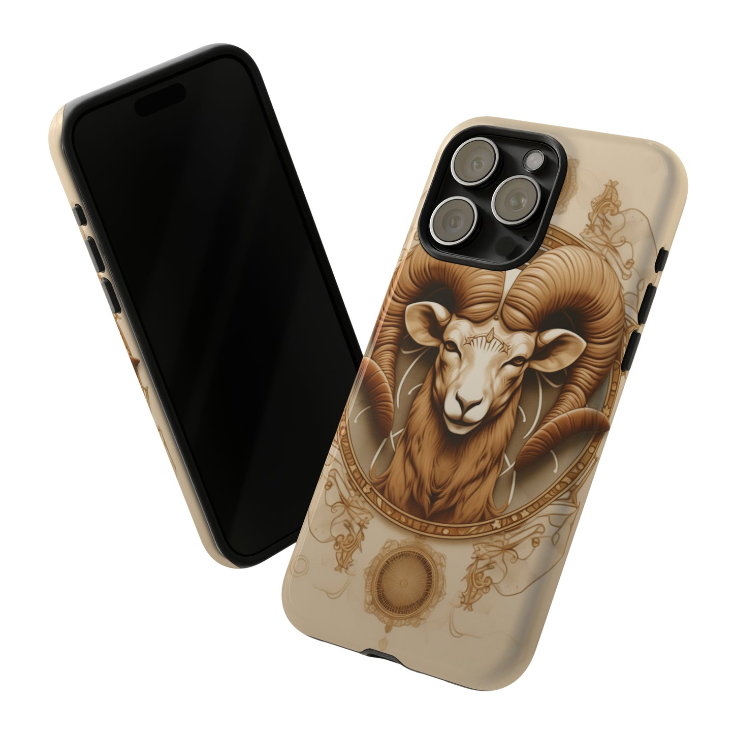 Aries Astrology Stained Glass Phone Case