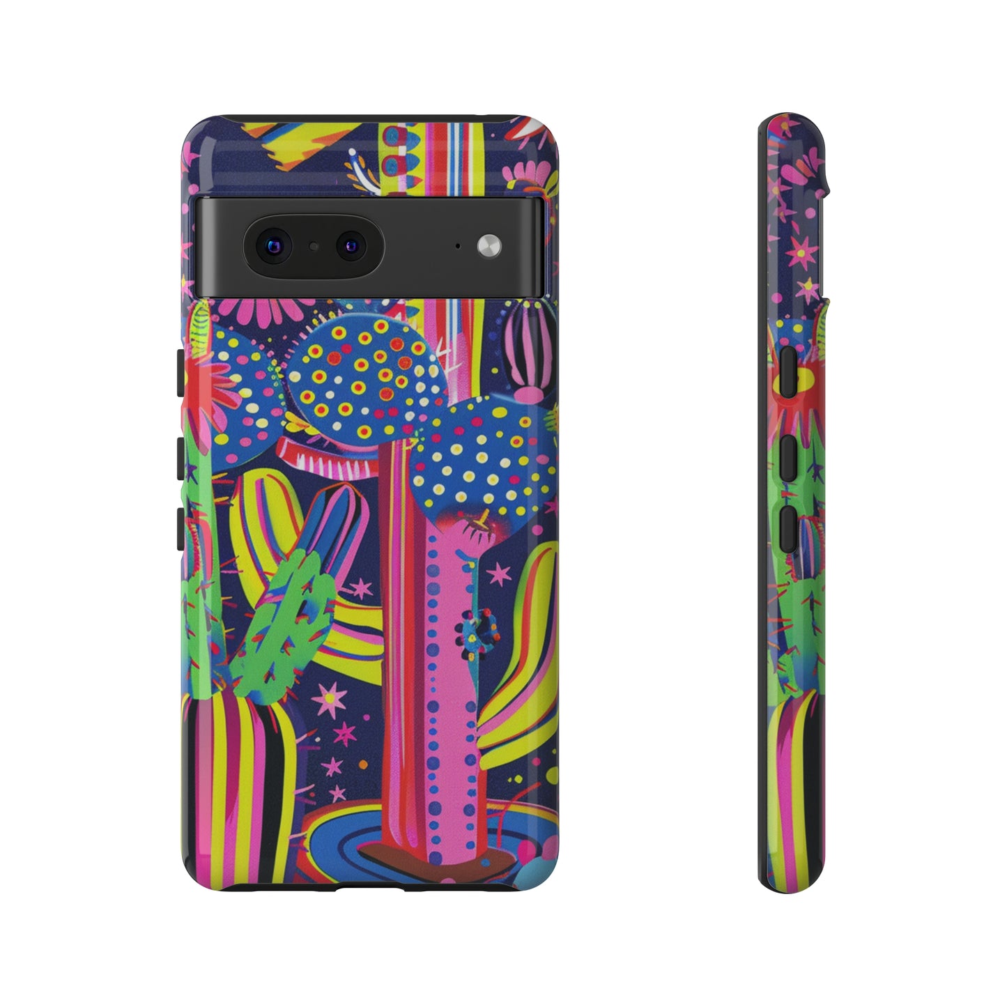 Retro 1960s Psychedelic Cactus Flowers Phone Case