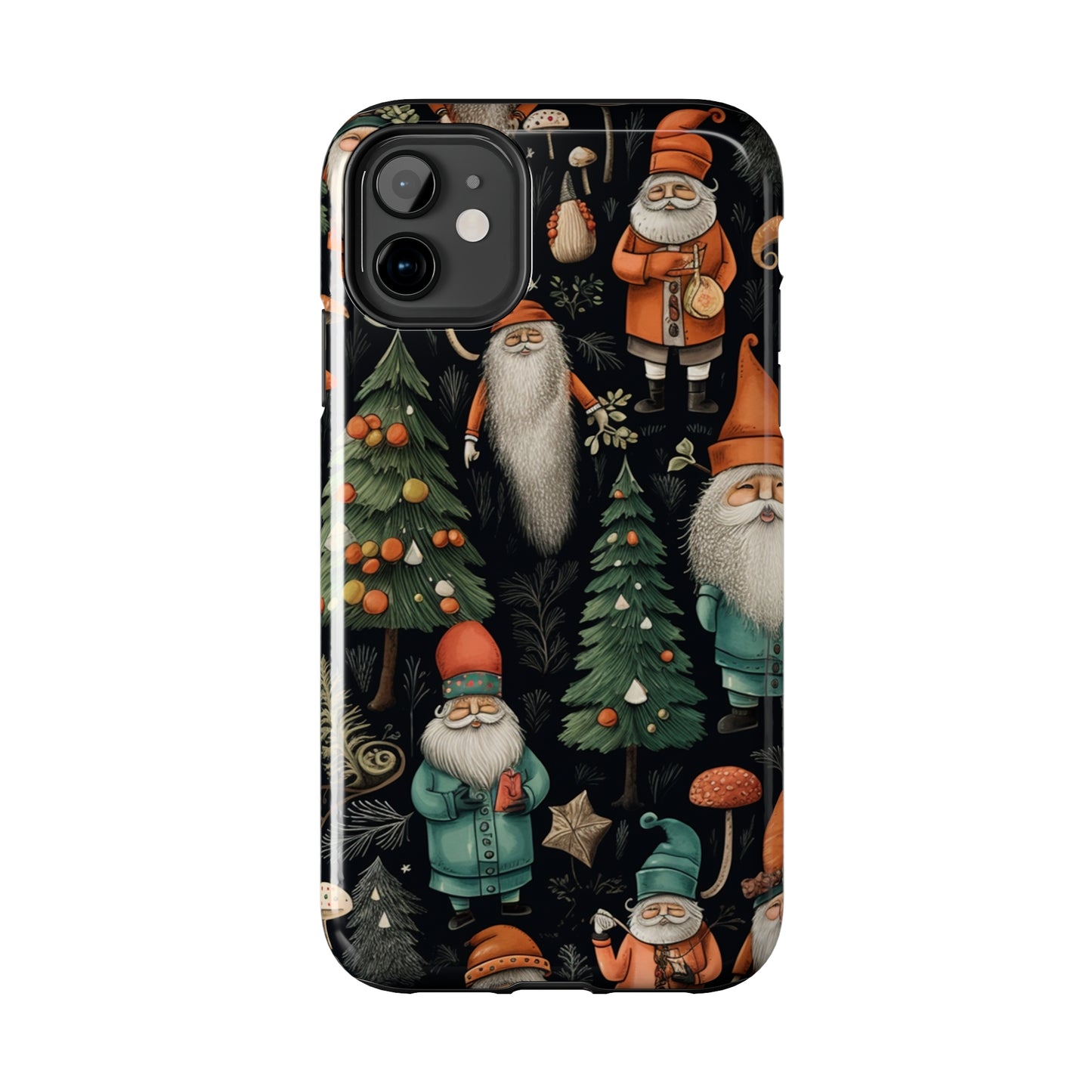 Vintage Santa Magic Mushroom Christmas Phone Case