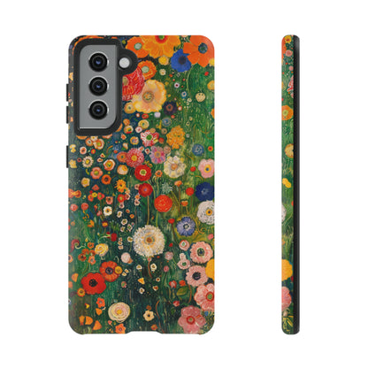 Gustav Klimt Style Flower Garden Painting Phone Case