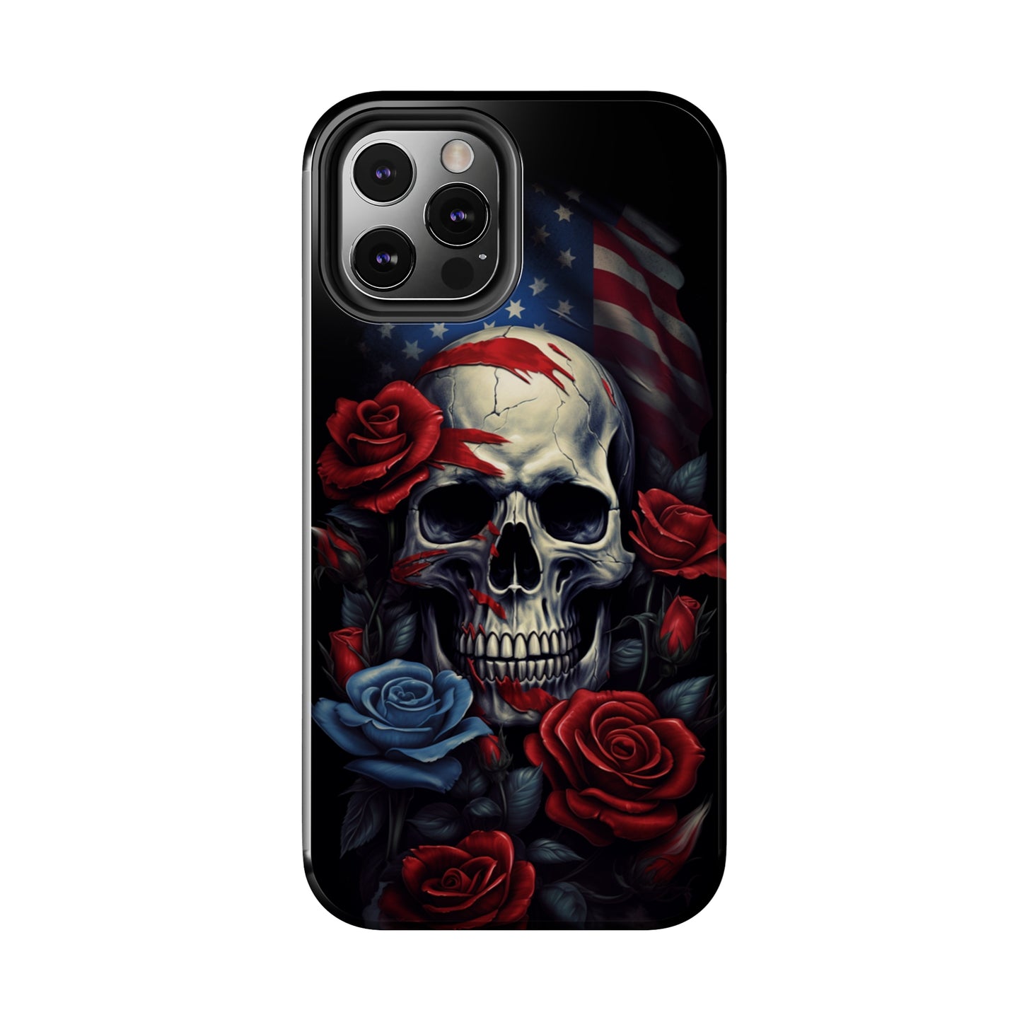 Skull USA Flag iPhone Case | Patriotic Edge with Stylish Protection