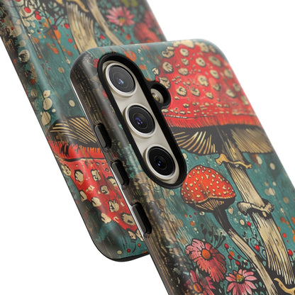 Trippy Magic Mushroom Retro Art Phone Case