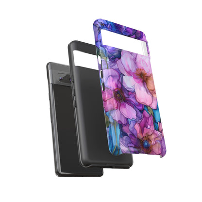 Purple Flower Stained Glass Phone Case