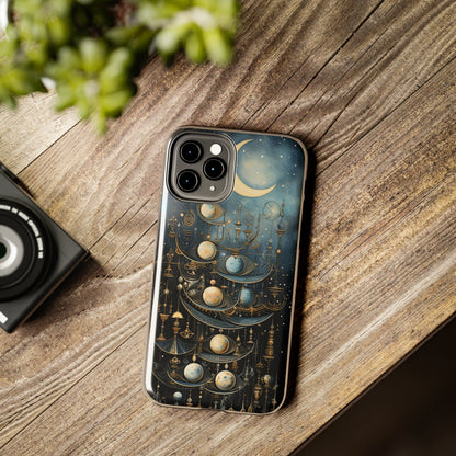 Esoteric Art Nouveau Moon Phases iPhone Case | Embrace the Mystical Beauty of Lunar Transitions