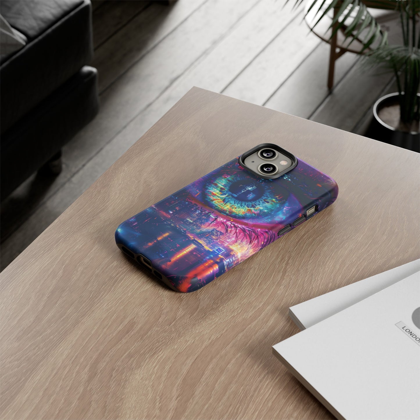 Eye of the Beholder Cyberpunk Art Phone Case