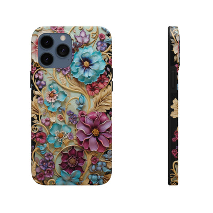 Color Splash Plastic Flower Tough iPhone Case | Vibrant Phone Cover