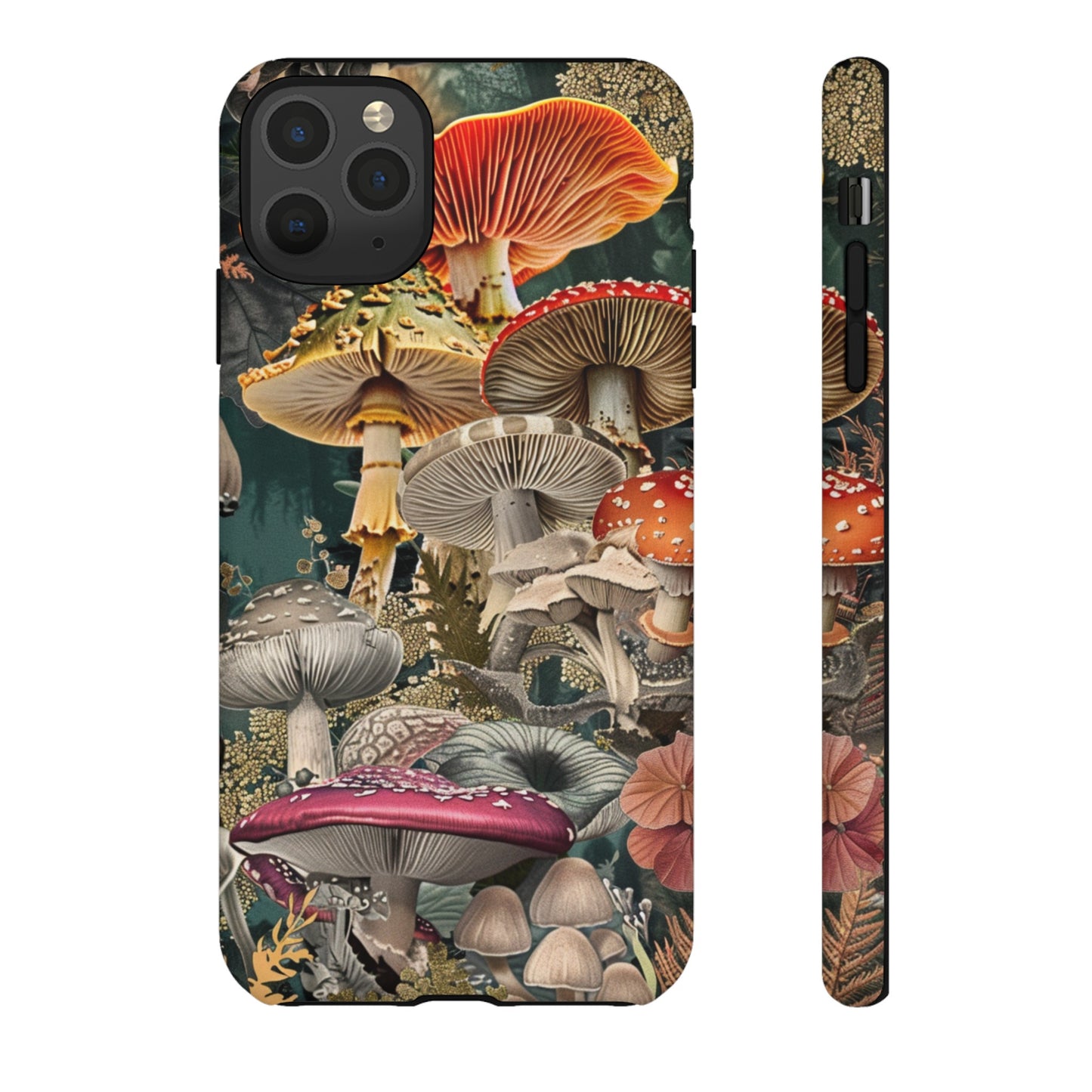 Vintage Illustration Mushroom Collage Phone Case