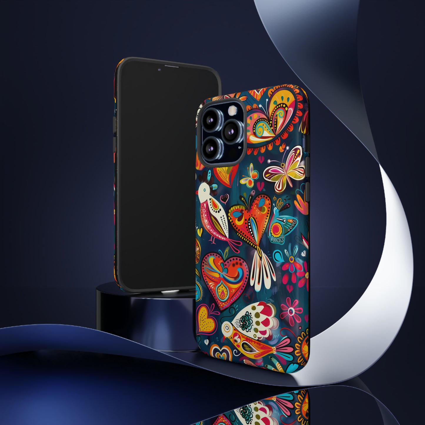 Bright Colorful Mexican Style Mural Painting Phone Case