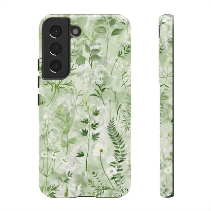 Floral Sage Green Wildflower Phone Case