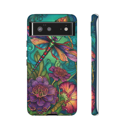 Art Nouveau Dragonfly - A Timeless Symbol of Elegance for Google Pixel, iPhone, and Samsung Cases