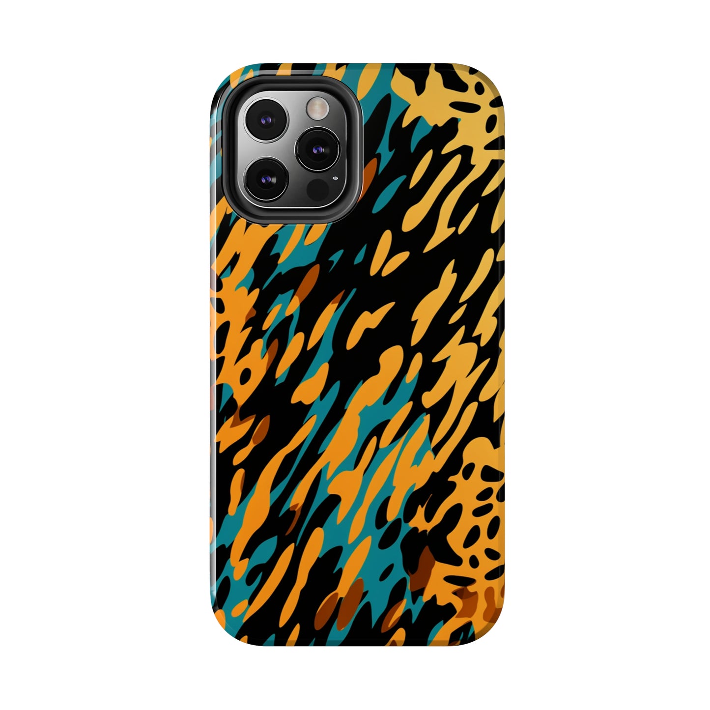 Luxury Leopard & Retro Magic Zebra: The Ultimate Wild Duo iPhone Case