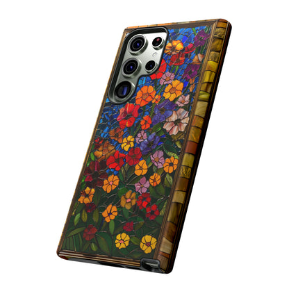 Gustav Klimt Style Flower Garden Painting Phone Case for iPhone 15, 14, Pro Max, 13, 12 & Samsung Galaxy S23, S22, S21, Google Pixel