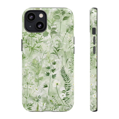 Floral Sage Green Wildflower Phone Case