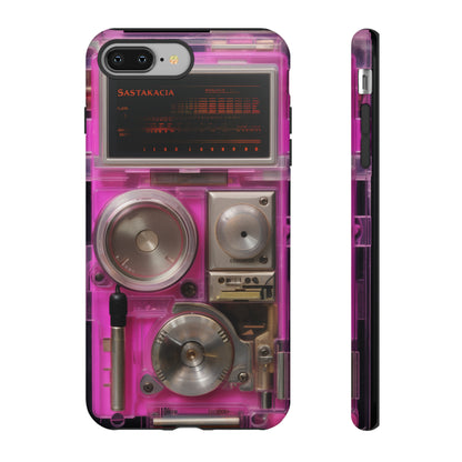 Cyberpunk Techno Gadget Walkman: Retro-Futuristic Premium Tough Phone Case | Iconic Style for iPhone, Samsung Galaxy, and Google Pixel