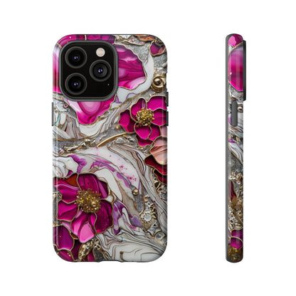 Stained Glass Magenta Floral Paisley Explosion Phone Case