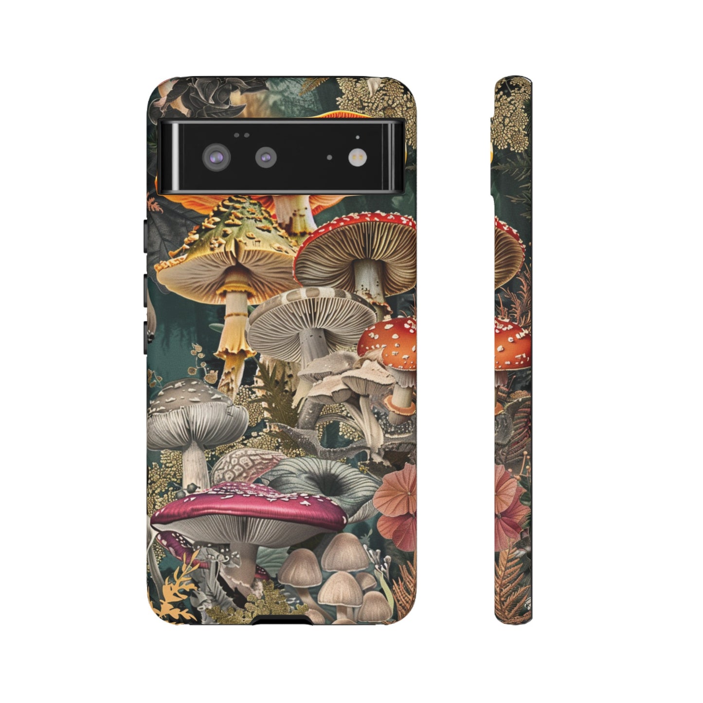 Vintage Illustration Mushroom Collage Phone Case