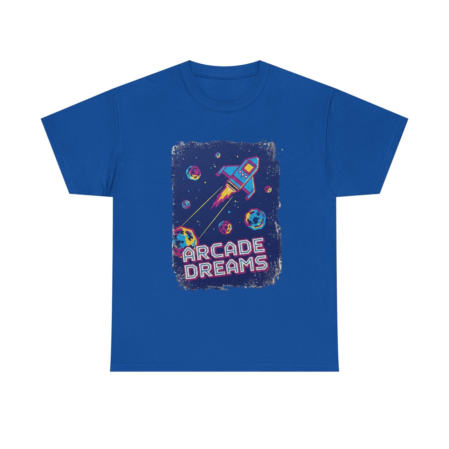 Asteroids Arcade Sci Fi T-Shirt Retro Gamer Gen X Nerd Tee