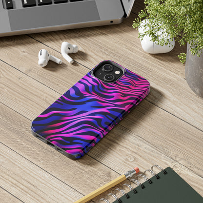 Wild Illusion: Trippy Tiger Stripes Mystique | Dynamic iPhone Case