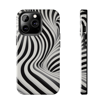 Twist Your Perception: Optical Illusion Tough Case for Apple iPhone Models – Where Art Meets Function