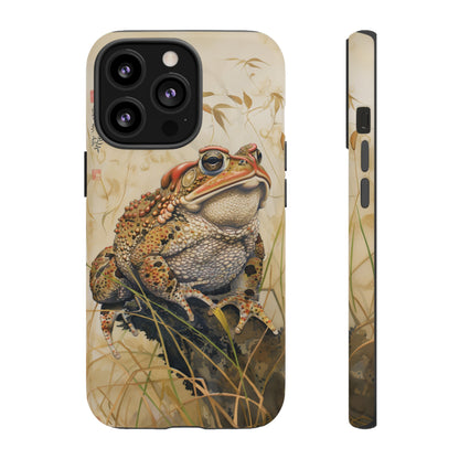 Toad on a Branch Japanese Style Art Painting Phone Case