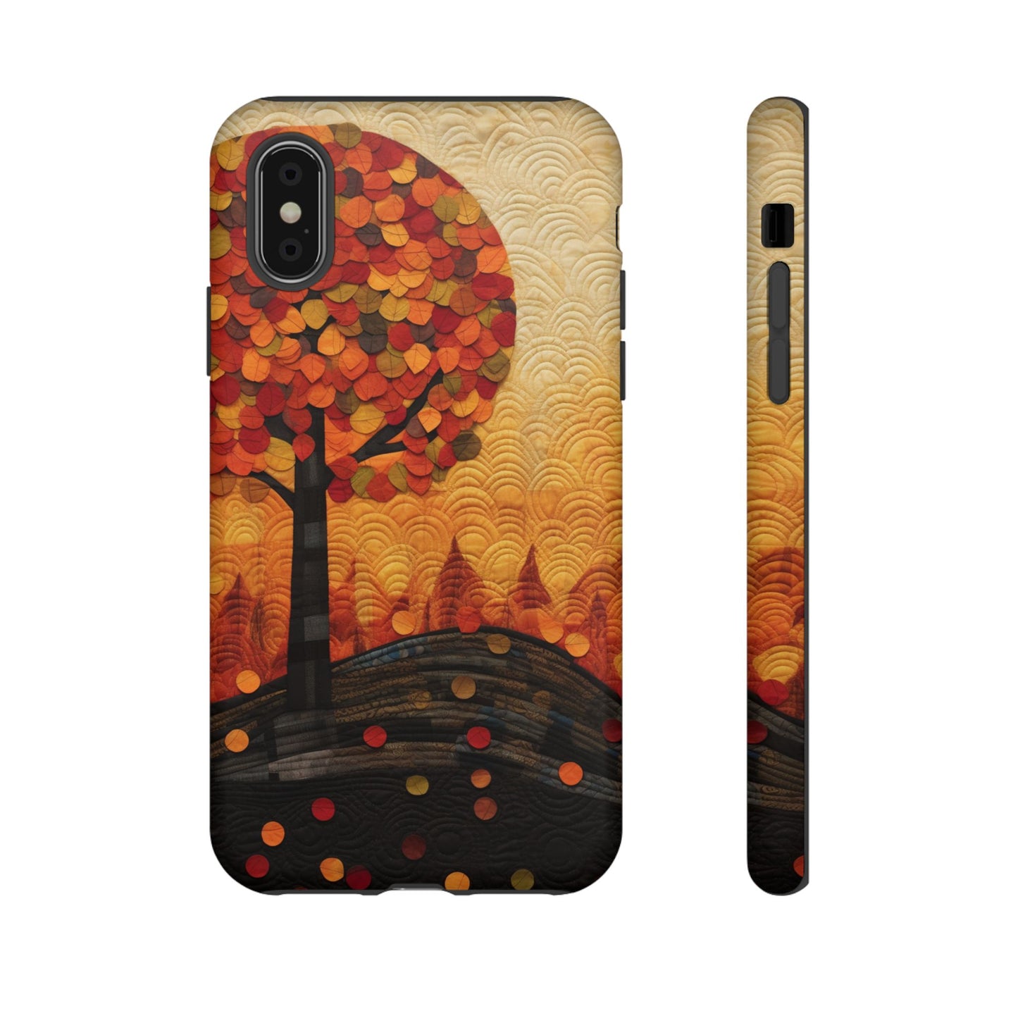 Autumn iPhone Case, Forest Embroidered Style Phone Case