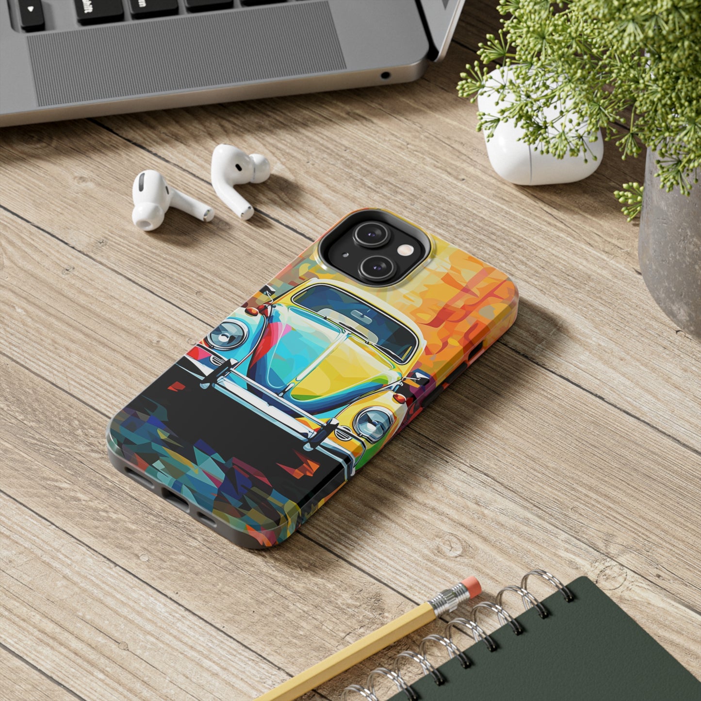 VW Bug Phone Case Retro iPhone Tough Case – Volkswagen beetle iPhone case