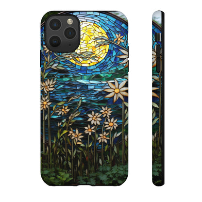 Stained Glass Mosaic Tile Full Moon