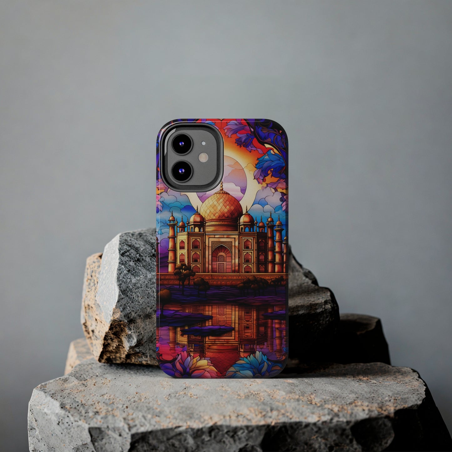 Taj Mahal Silhouette iPhone Case | Royal Elegance for Models 11 through 14 Pro Max