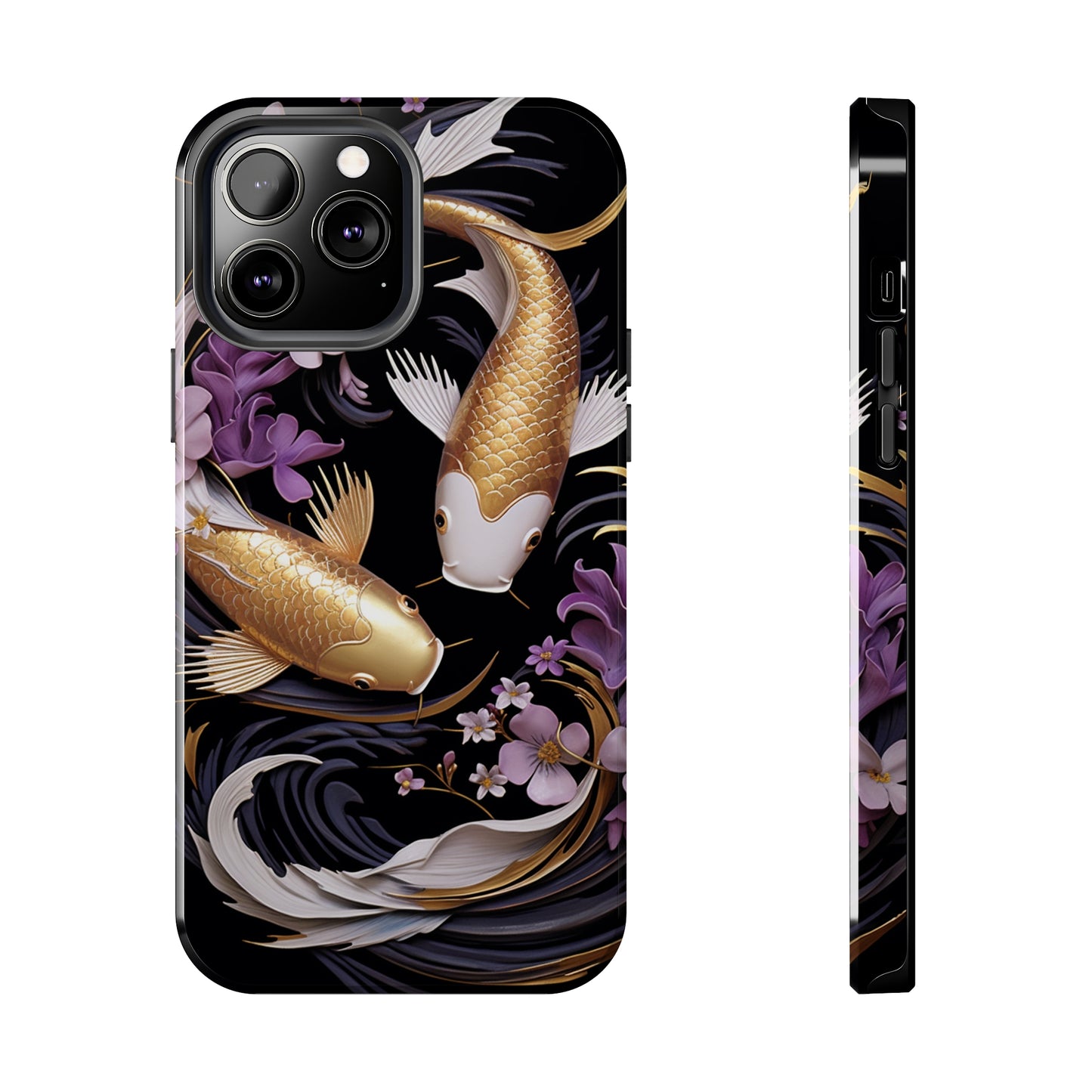 Graceful Flow: Koi Fish Inspired | Japanese Art Masterpiece iPhone Case