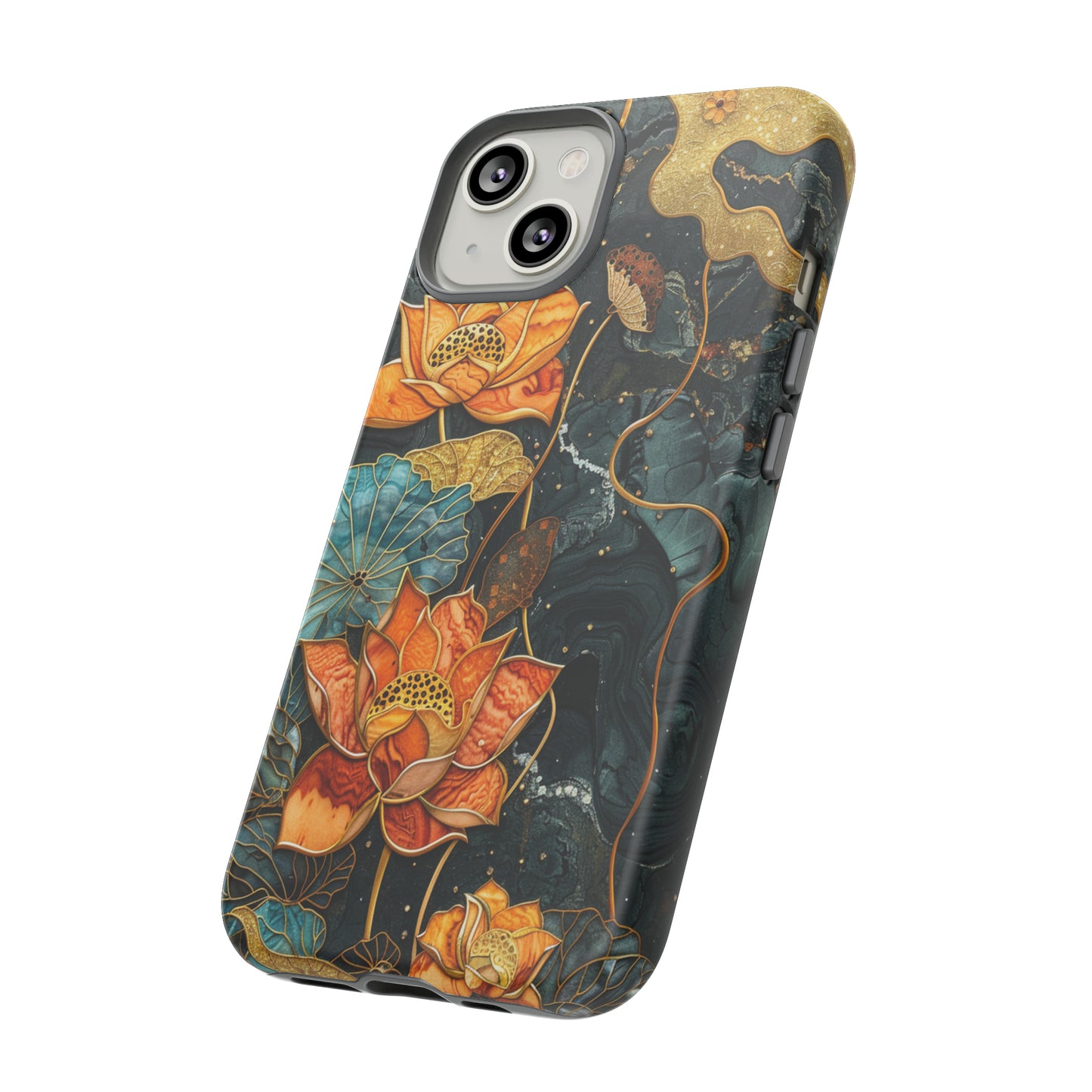 Chiyogami Floral Scroll Work Phone Case