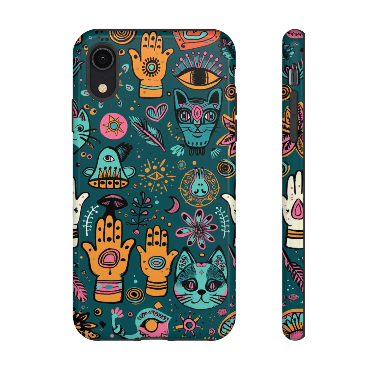 Kabbalistic Kitty Talisman Collage Phone Case