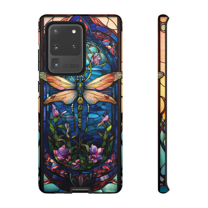 Art Nouveau Stained Glass Dragonfly Phone Case