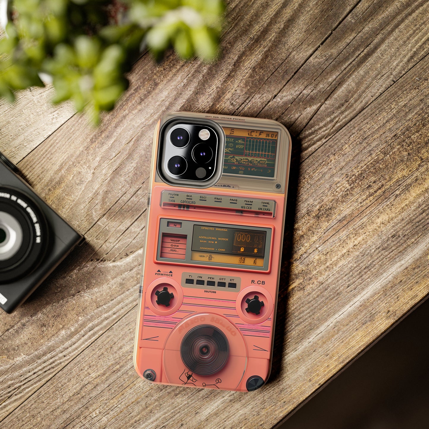 Cyberpunk Retro Walkman Nostalgia | Vintage Beats Revival iPhone Case