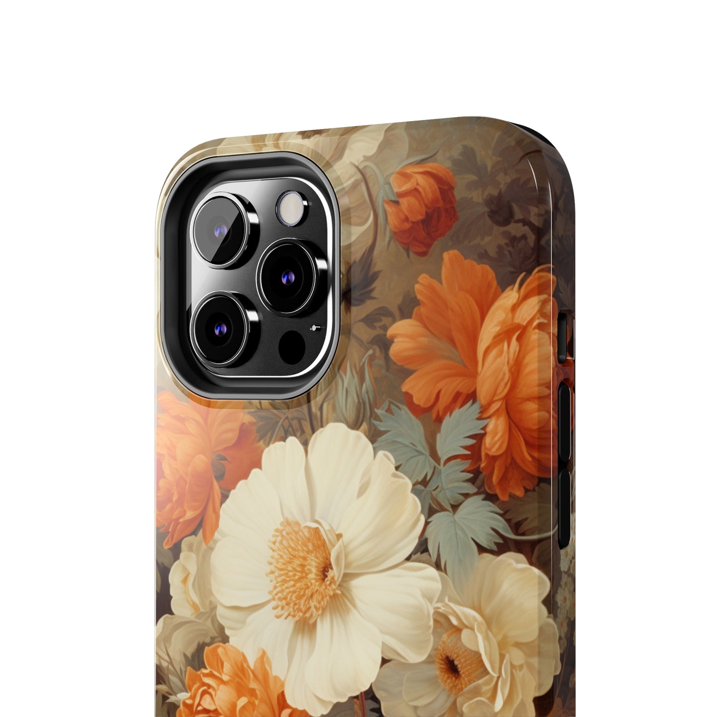 Vintage Floral Aesthetic Phone Tough Case Antique Print for iPhone 14 11 Pro 12 13 XR XS X 7+ 8 Boho Nature Flowers Cottage Core