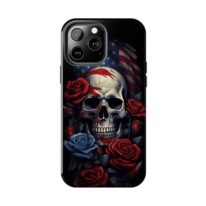 Skull USA Flag iPhone Case | Patriotic Edge with Stylish Protection