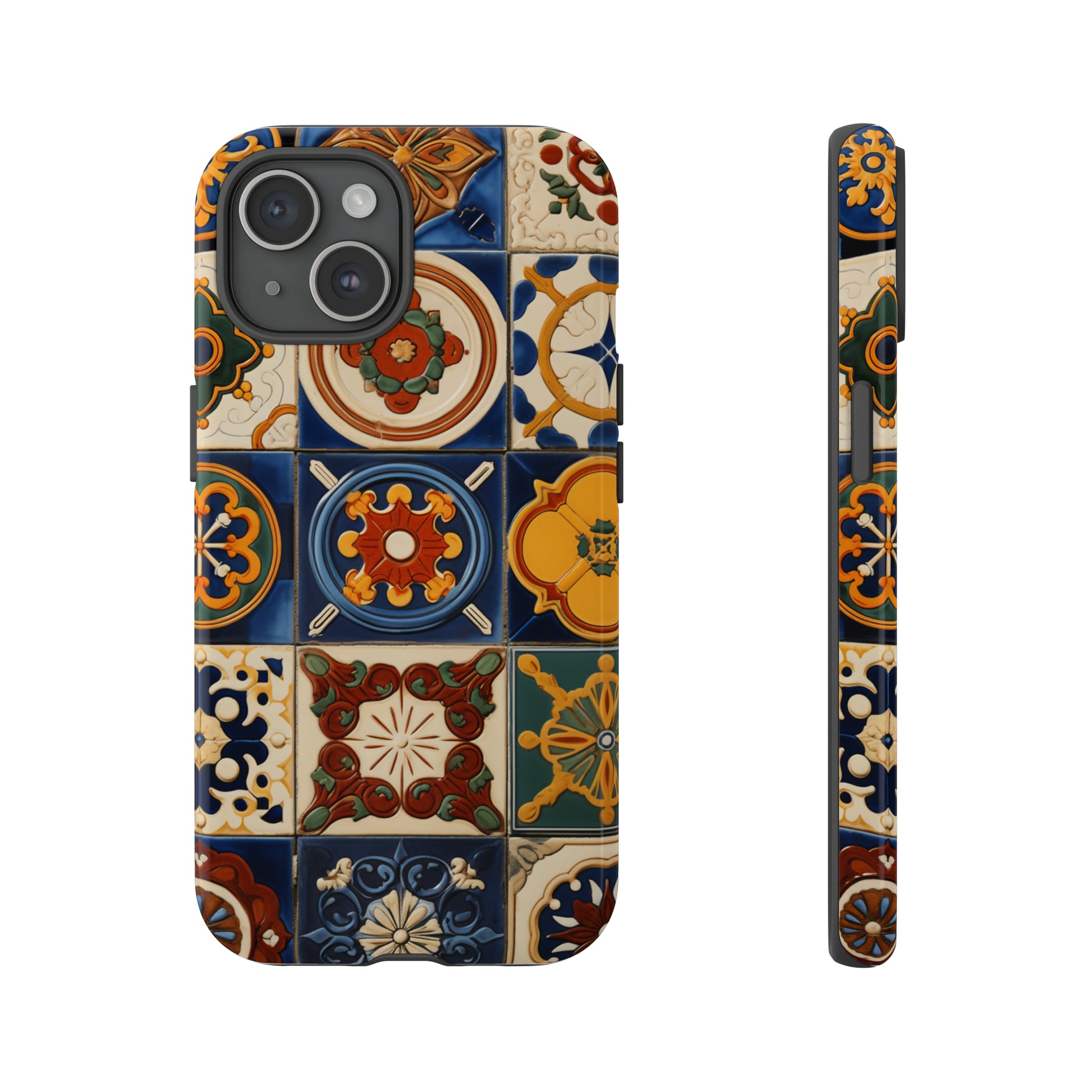Moroccan style tile art phone case for iPhone 15