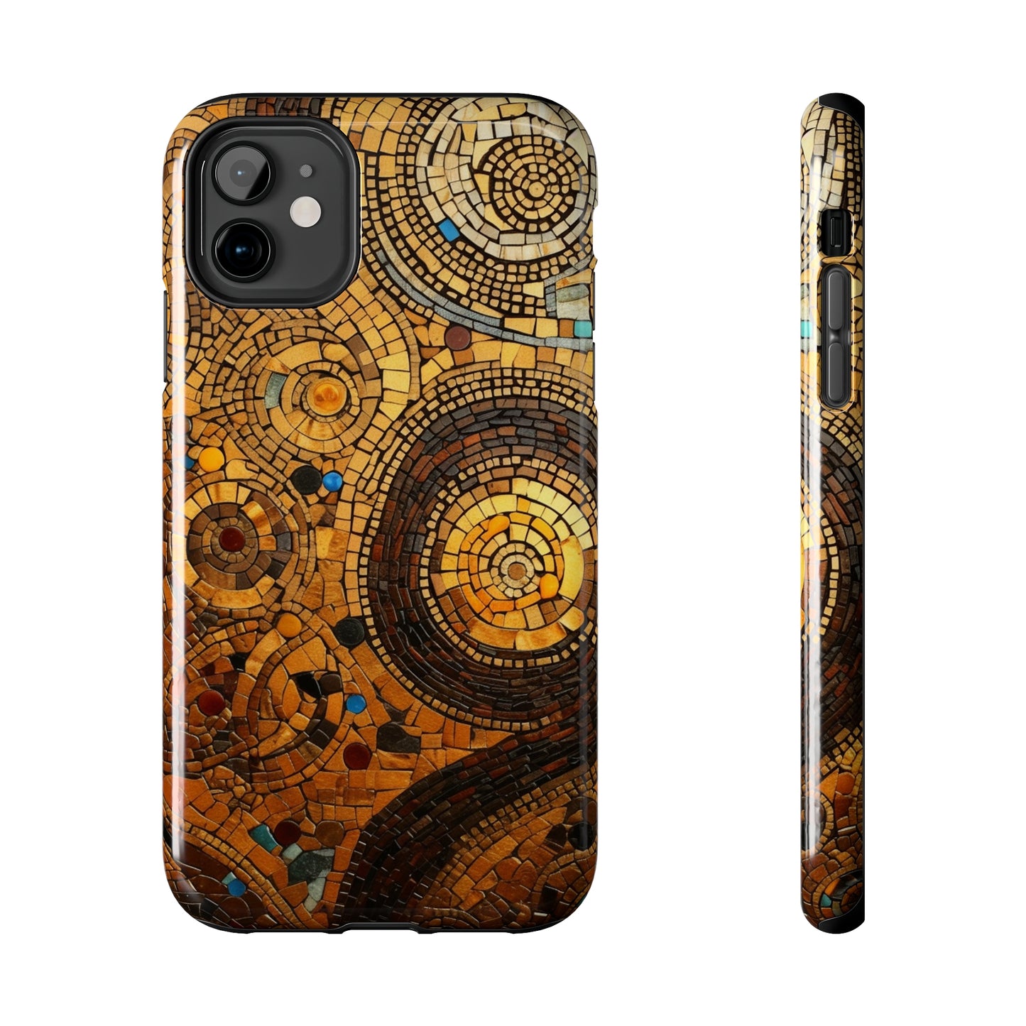 Golden Spiral Tile iPhone Case | Add Glamour and Elegance to Your Device