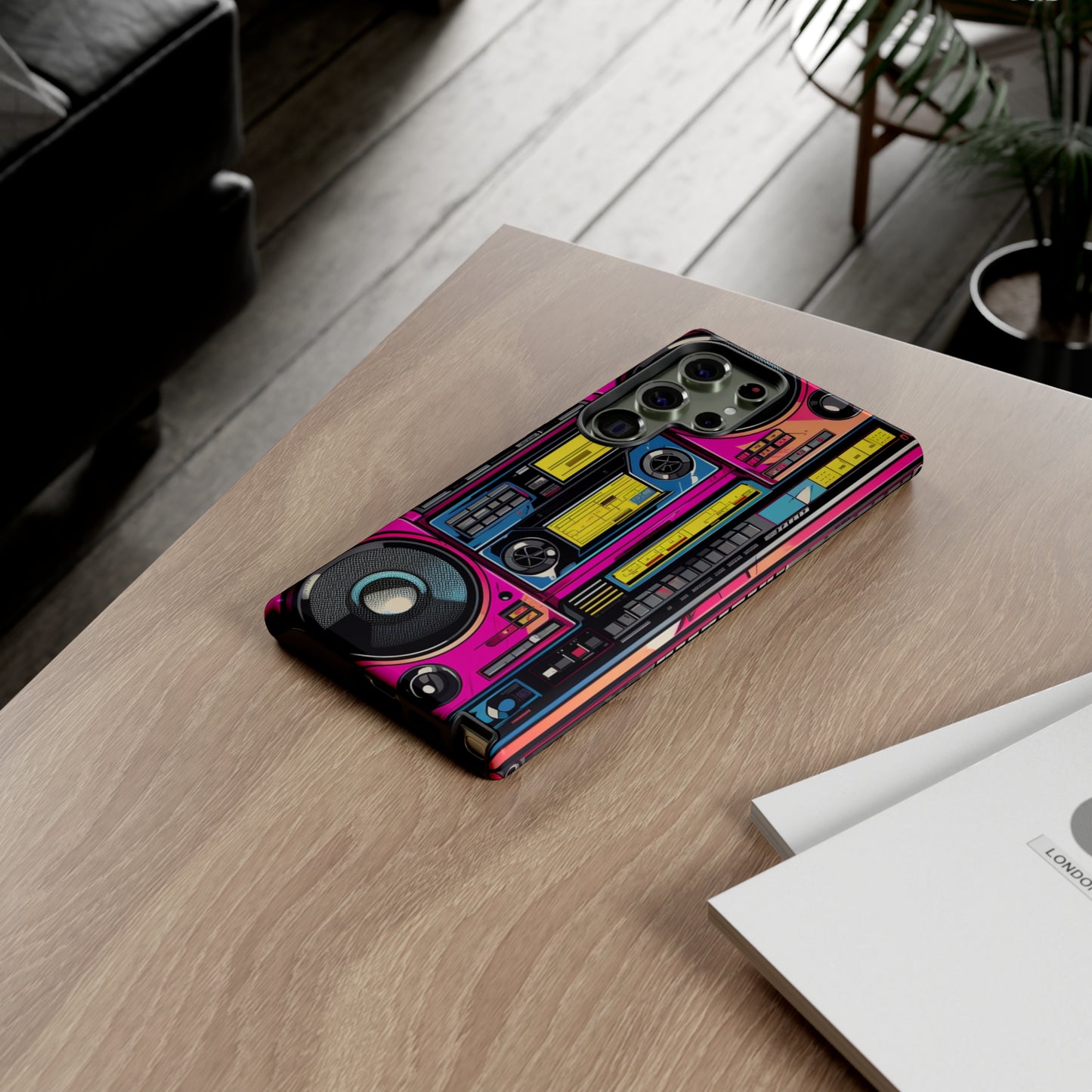 Boombox Hip Hop Music iPhone Case | Embrace Retro Vibes with Urban Beats for Google Pixel, iPhone, and Samsung Cases