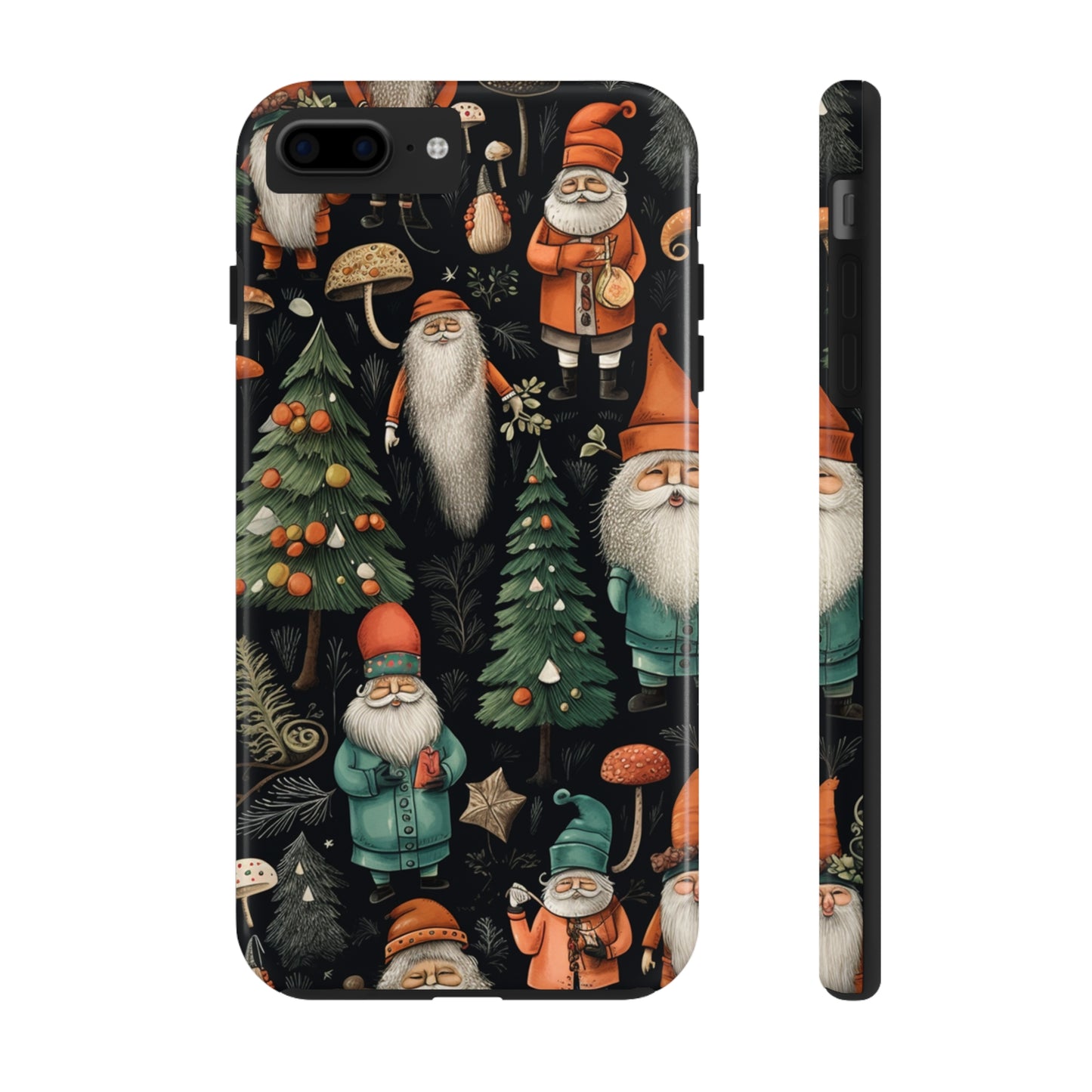 Vintage Santa Magic Mushroom Christmas Phone Case