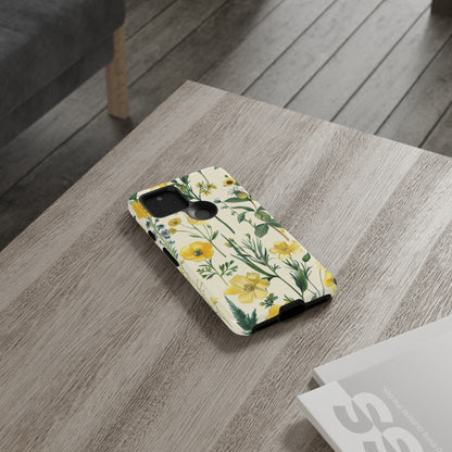 Floral Sage Yellow Wildflower Phone Case