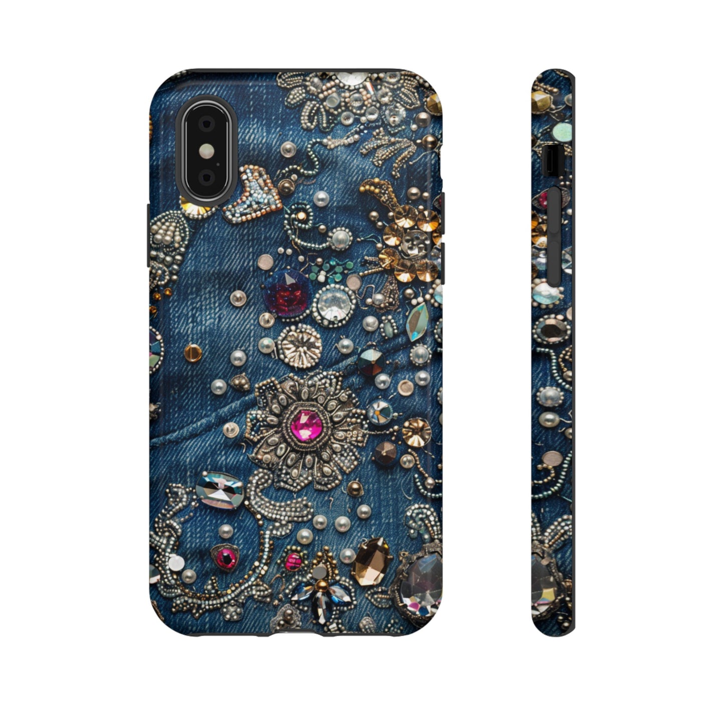 Blue Jean Queen Rhinestone Bling Phone Case