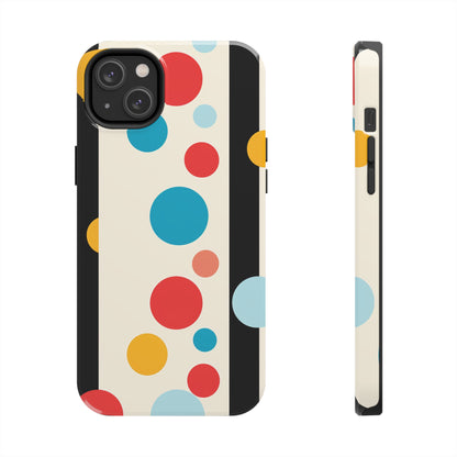 Classic Meets Creative: Abstract Polka Dots Tough Case for iPhone