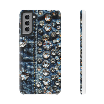 Blue Jean Queen Rhinestone Bling Phone Case